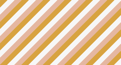 Kids-Mundo diagonal stripe wall mural artwork in mustard yellow and blush pink