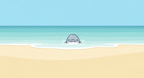 Detailed ocean dolphin mural wallpaper design pattern with turquoise waves by Kids-Mundo