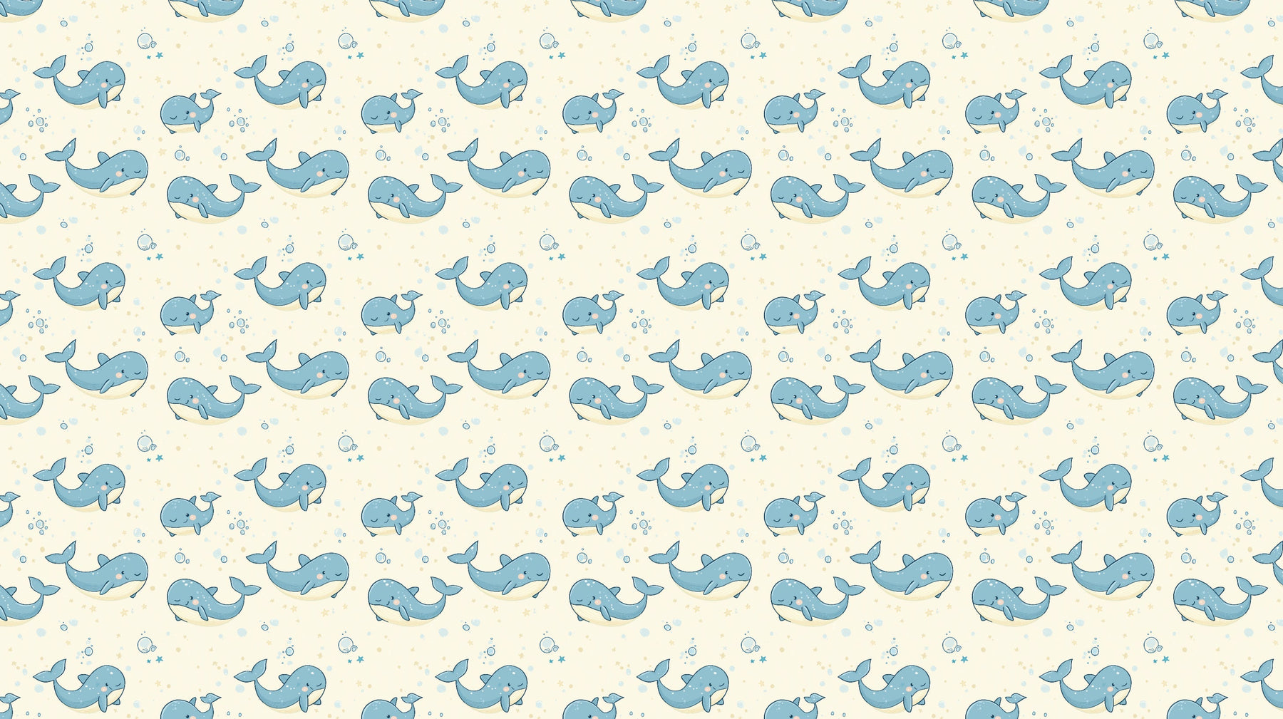 Detailed ocean whale mural wallpaper design pattern with sea creatures by Kids-Mundo