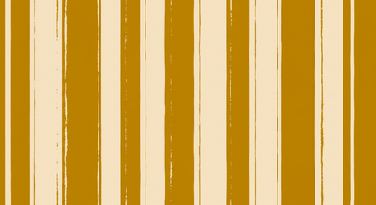 Kids-Mundo hand-painted mustard and cream vertical stripe pattern, flat artwork
