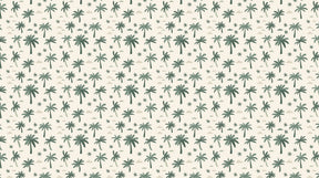 Detailed tropical palm tree mural wallpaper design pattern with clouds and stars by Kids-Mundo
