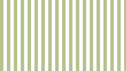 Flat artwork preview of the Kids-Mundo pastel green and white stripe wall mural design.