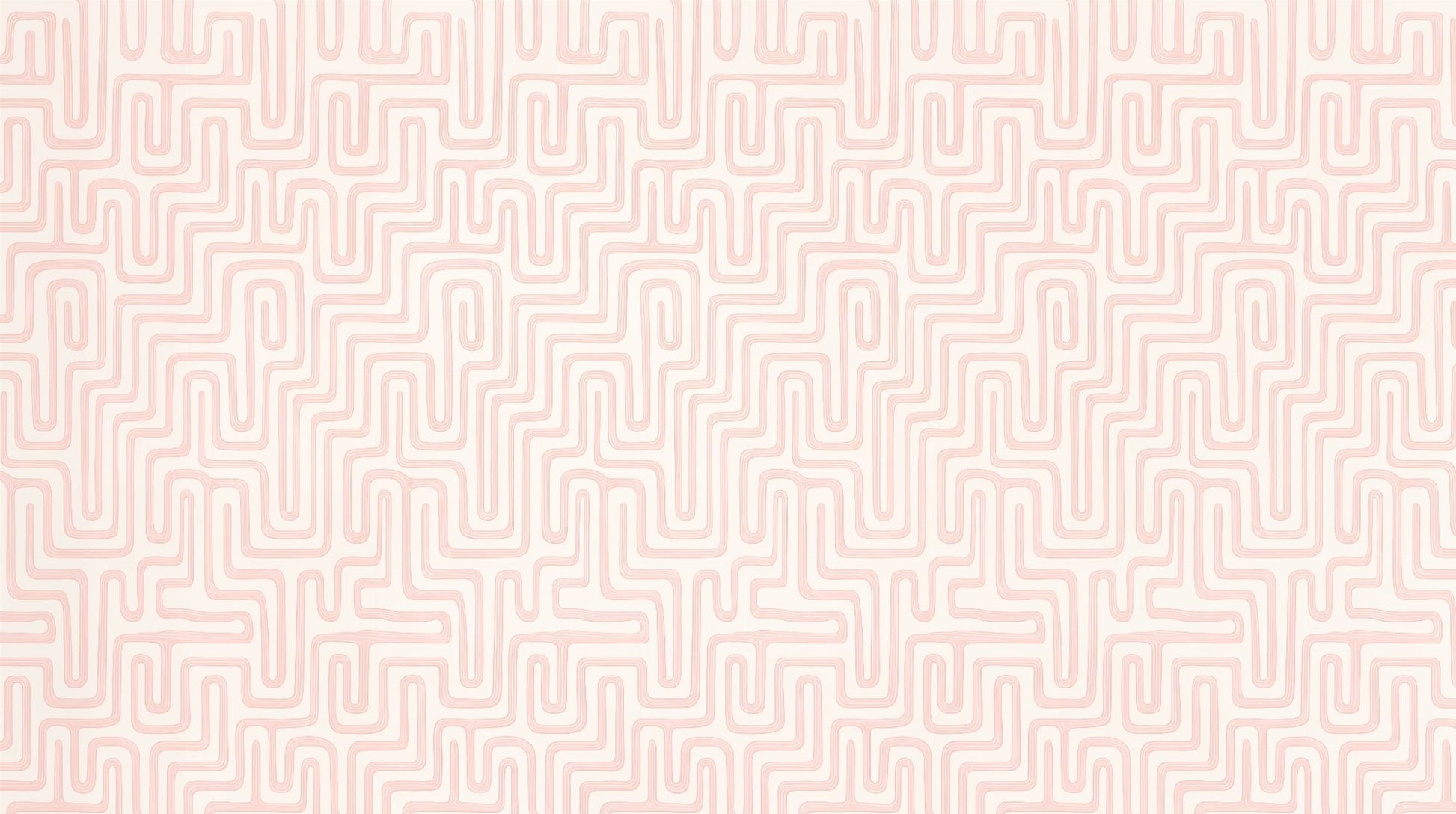 Kids-Mundo flat artwork preview of the pastel pink labyrinth wall mural pattern.