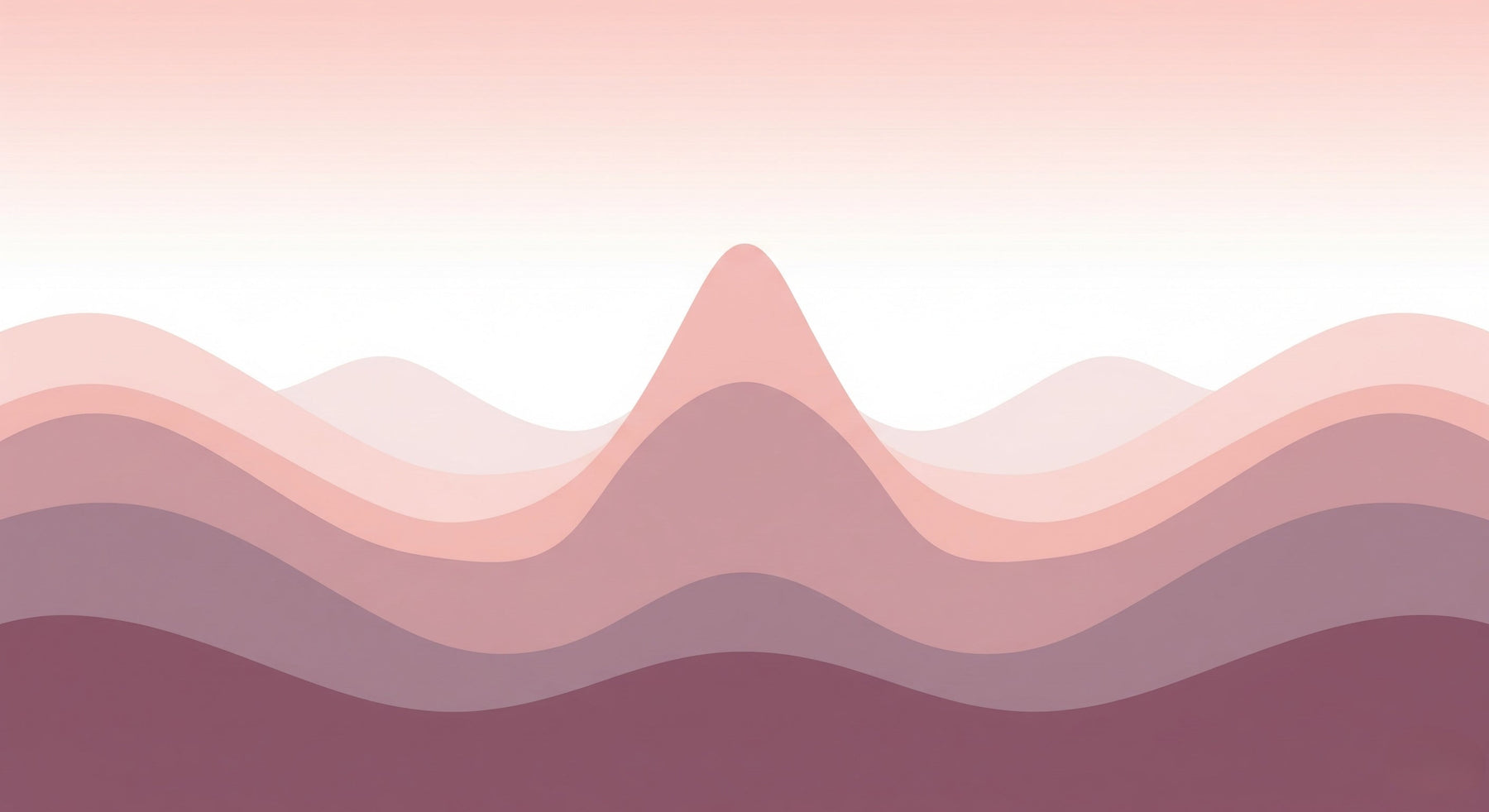 Detailed pastel waves mural wallpaper design pattern with pink and mauve curves by Kids-Mundo