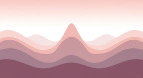 Detailed pastel waves mural wallpaper design pattern with pink and mauve curves by Kids-Mundo
