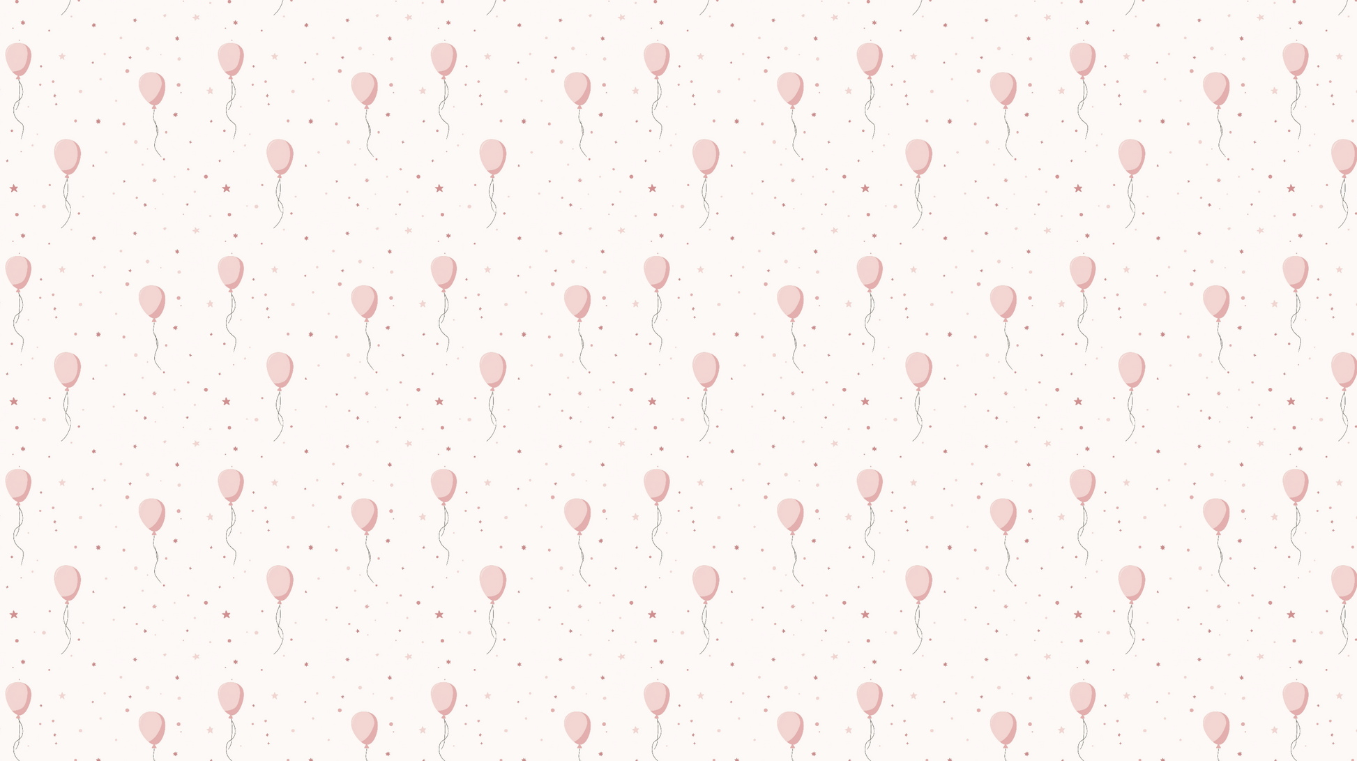 Flat artwork of the Kids-Mundo pink balloon pattern wall mural print design