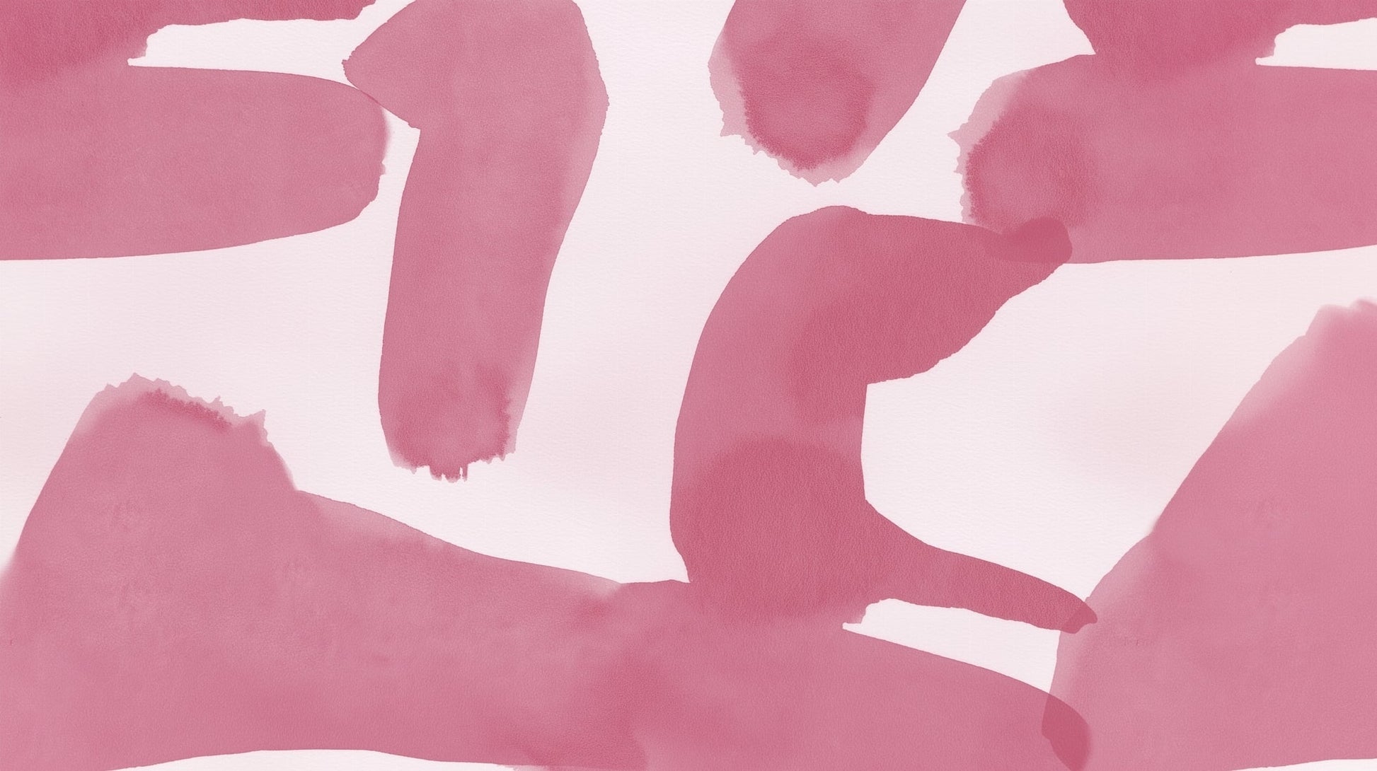Kids-Mundo flat artwork of soft blush-pink watercolour abstract shapes on a pale pink background