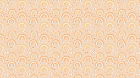 Detailed rainbow butterfly mural wallpaper design pattern with soft pastels by Kids-Mundo