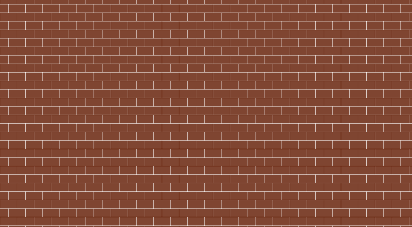 Kids-Mundo flat artwork preview of the red brick wall mural, showing the full textured pattern.