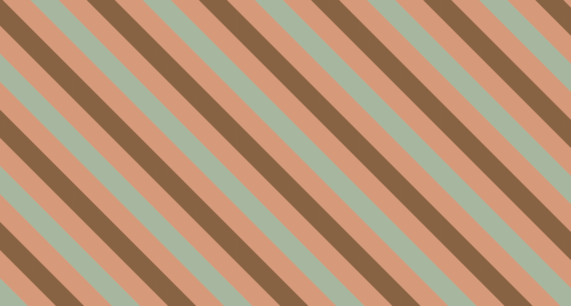 Kids-Mundo flat artwork preview of the sage, terracotta and brown stripe mural design