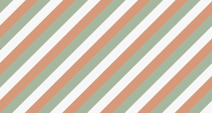 Kids-Mundo flat artwork preview of the sage green and terracotta stripe mural design