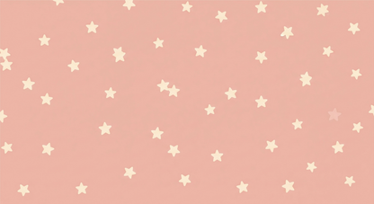 Kids-Mundo flat artwork of the scattered cream star pattern on a soft dusty pink background.