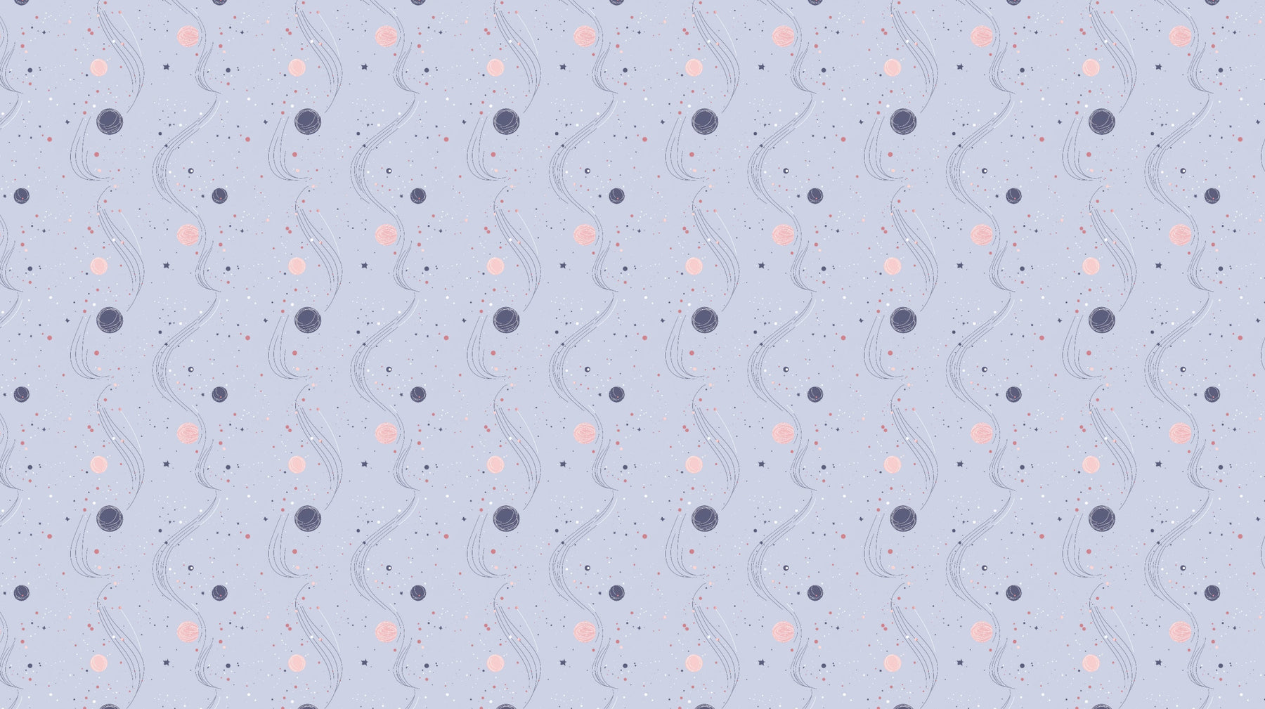 Detailed space planets mural wallpaper design pattern with starry universe motif by Kids-Mundo