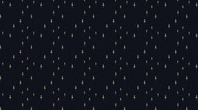 Detailed space rocket mural wallpaper design pattern with golden rockets on black starry background by Kids-Mundo