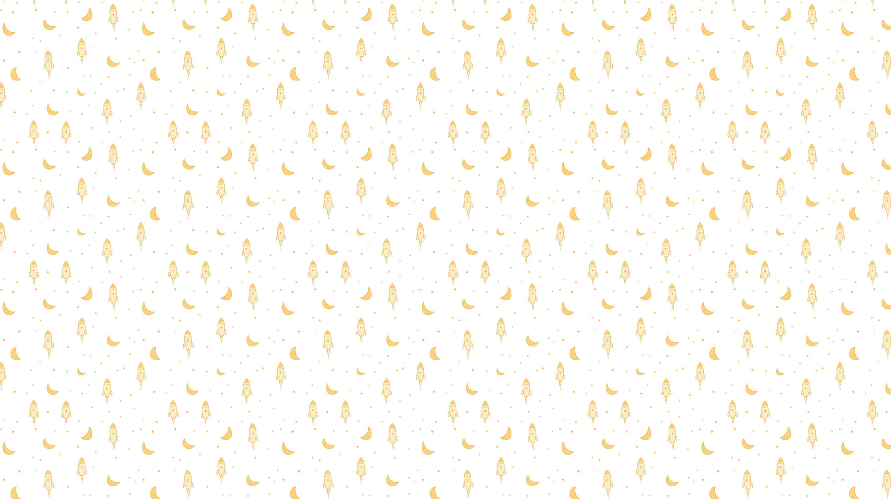 Detailed golden rocket and moon mural wallpaper design pattern by Kids-Mundo