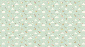 Detailed space rocket mural wallpaper design pattern with colorful rockets and stars by Kids-Mundo