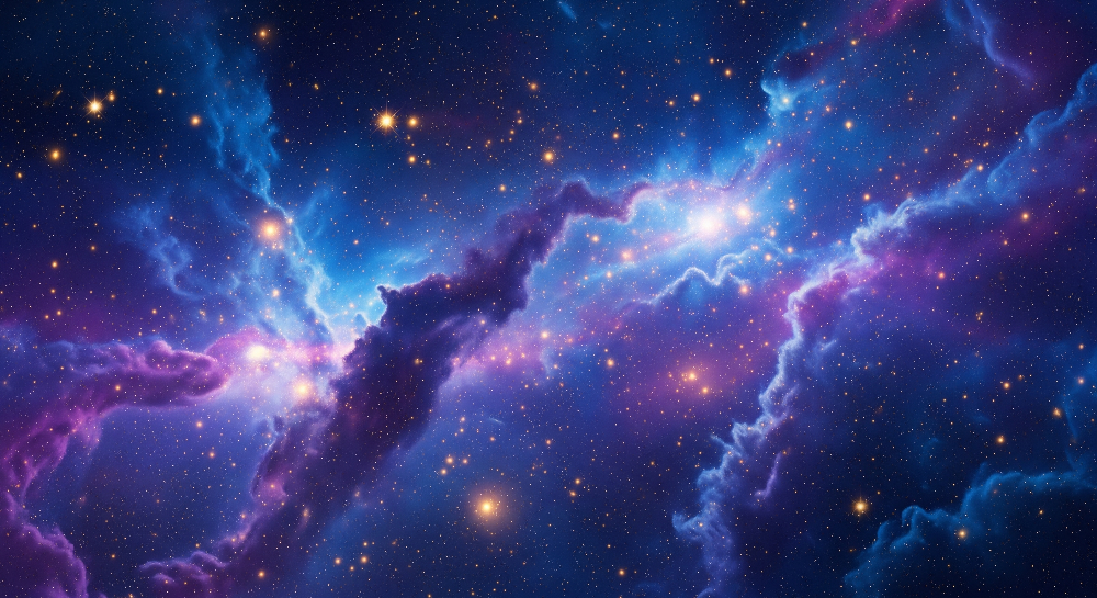 Starry Galaxy Nebula Wall Mural