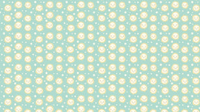 Detailed sunshine mural wallpaper design pattern with smiling sun rays by Kids-Mundo