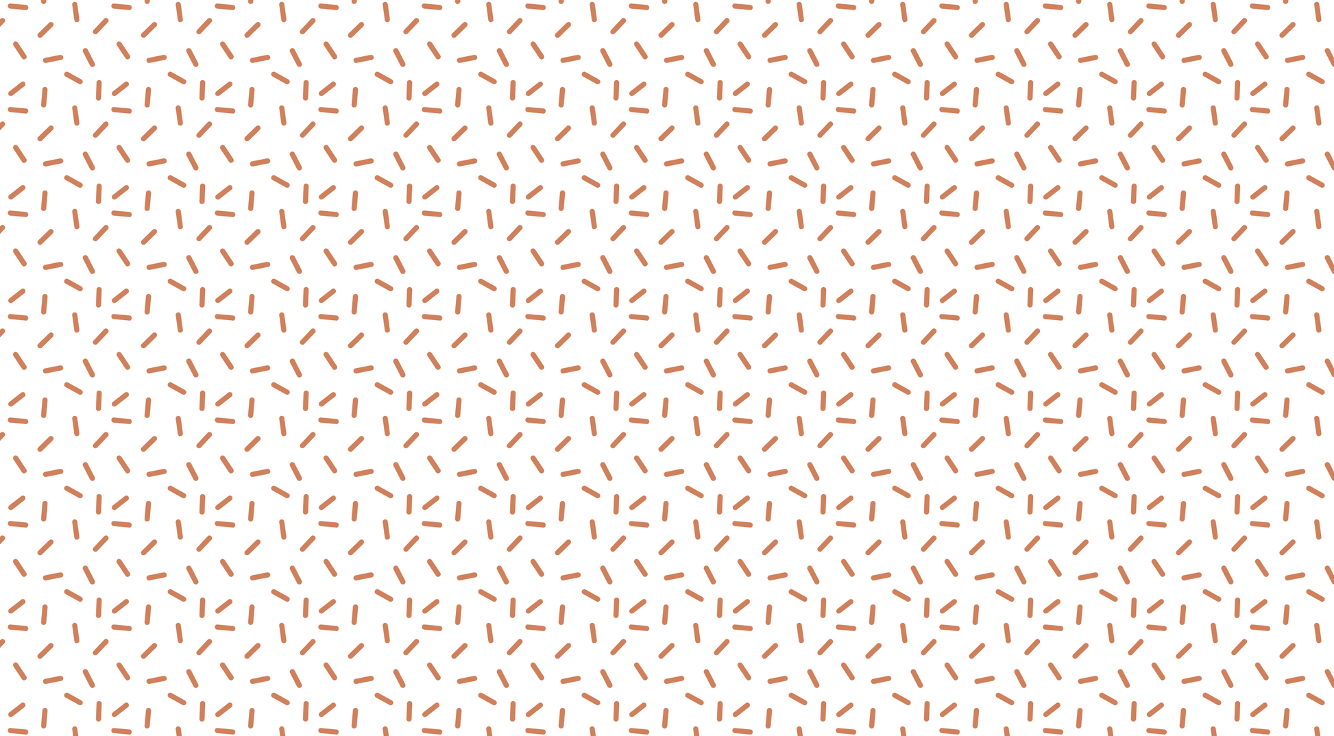 Flat artwork preview of the Kids-Mundo terracotta confetti dash wall mural design