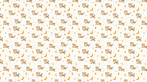 Detailed tiger and starry sky mural wallpaper design pattern by Kids-Mundo