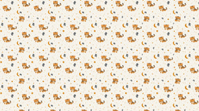 Detailed tiger starry night mural wallpaper design pattern by Kids-Mundo