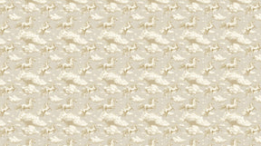 Detailed unicorn mural wallpaper design pattern showing majestic unicorns in clouds by Kids-Mundo