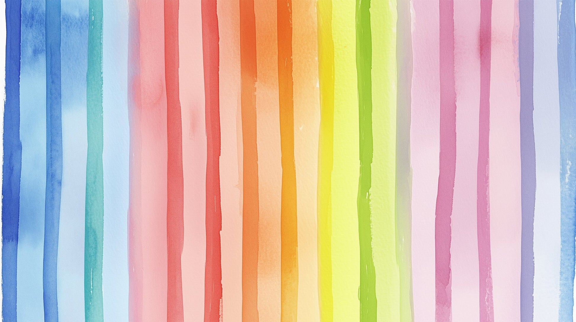 Kids-Mundo flat artwork preview of the watercolour rainbow stripe wall mural design