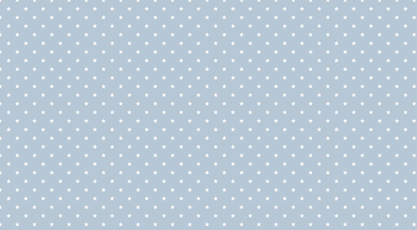 Flat artwork preview of the Kids-Mundo white stars on soft blue wall mural design
