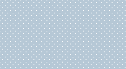 Flat artwork preview of the Kids-Mundo white stars on soft blue wall mural design