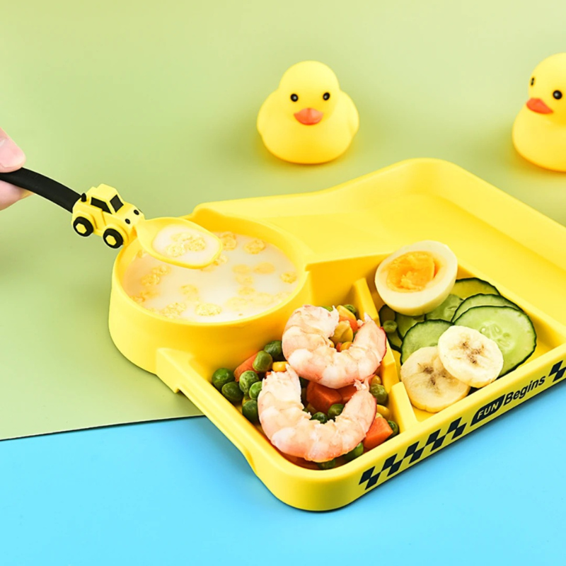 Kids' Construction Dishware Set | Fun Utensils for Healthy Eating
