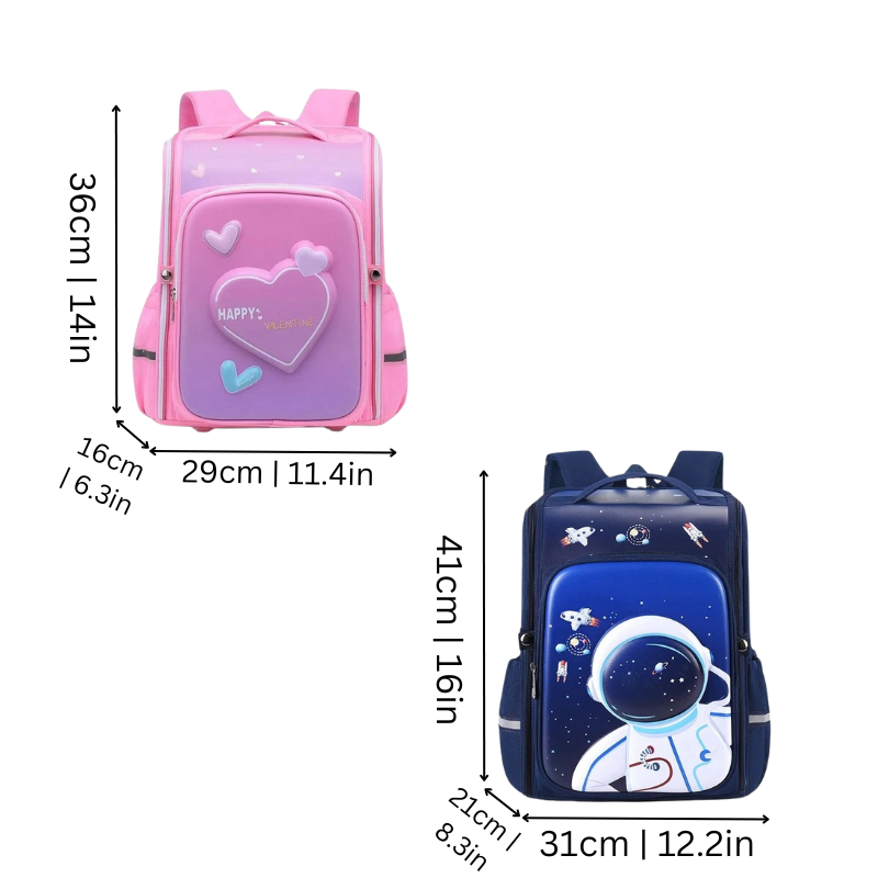 3D Kids Backpack | Lightweight, Waterproof, Ergonomic Design