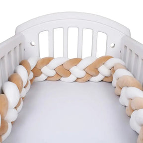 Braided Baby Bed Bumper | Soft Cotton Safety Protector