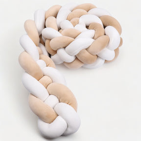 Braided Baby Bed Bumper | Soft Cotton Safety Protector