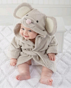 Baby Cotton Bathrobe | Soft Little Mouse Design