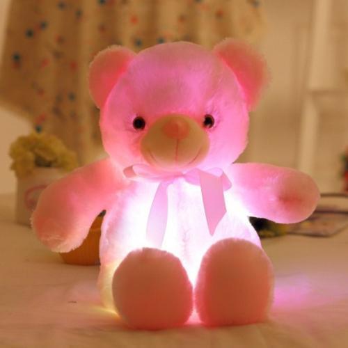 LED Teddy Bear Night Light | Soft Plush Comfort for Kids