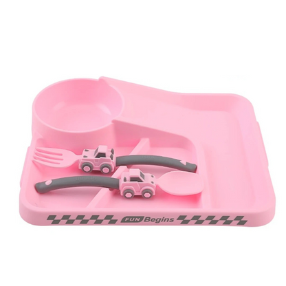 Kids' Construction Dishware Set | Fun Utensils for Healthy Eating