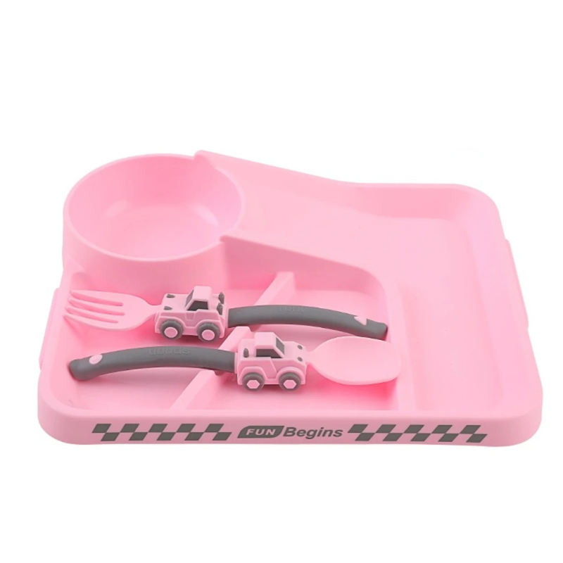 Kids' Construction Dishware Set | Fun Utensils for Healthy Eating