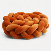 Braided Orange Baby Bumper | Soft, Safe, and Breathable Design