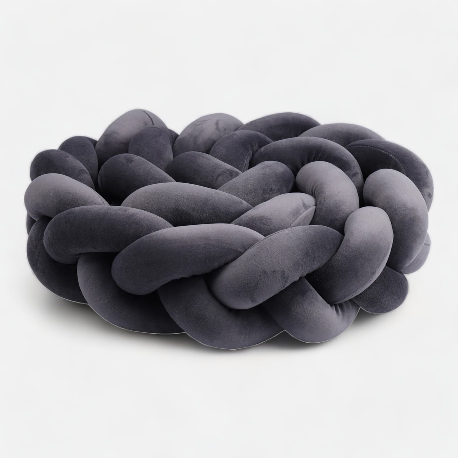 Boys' Braided Bed Bumper | Soft Cotton Safety Barrier