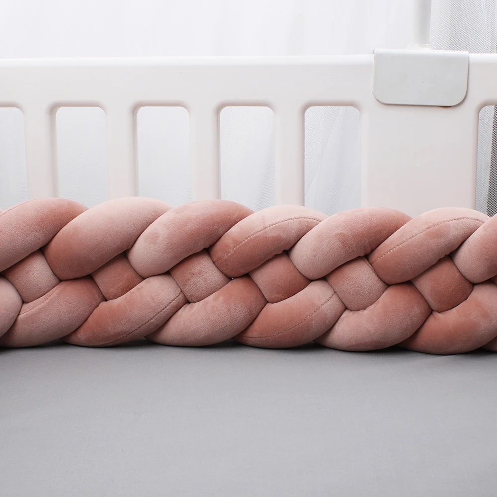 Terracotta Baby Bed Bumper | Soft Cotton Safety and Style