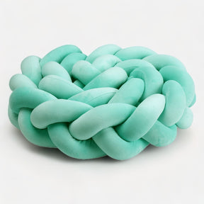 Braided Crib Bumper | Soft Cotton Green Design